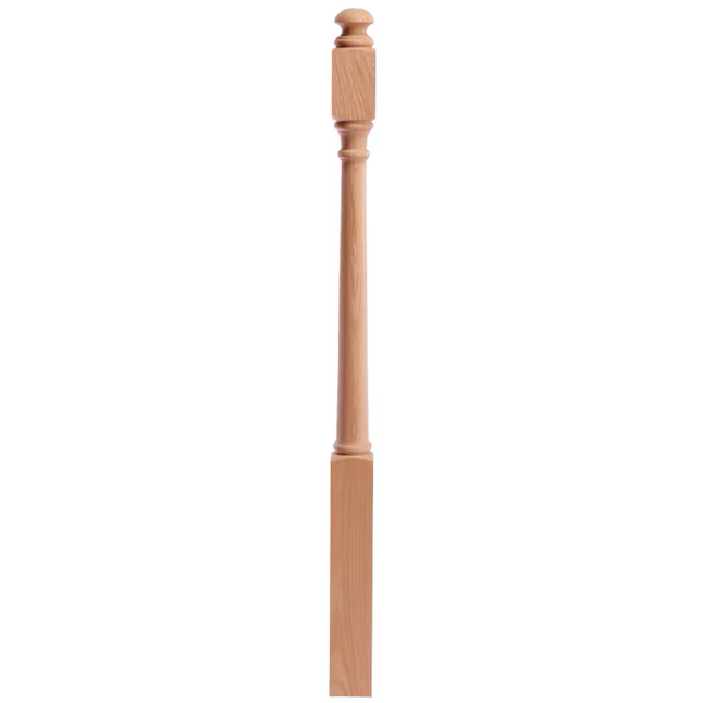3.0-in x 47-in Unfinished Red oak Starting Stair Newel Post