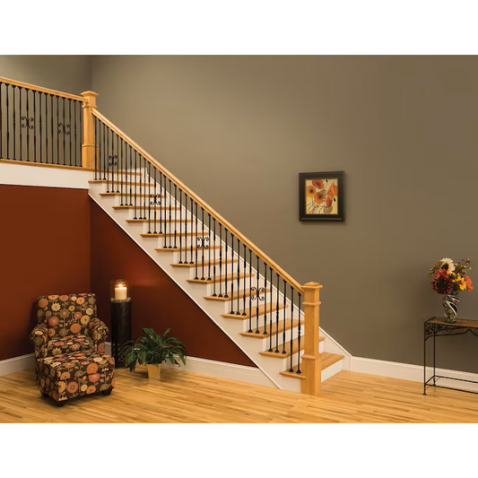 L.J. Smith Stair Systems 5.5-in x 56-in Unfinished Red oak Starting Stair Newel Post